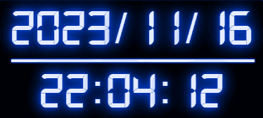 2-Neon Digital Clock